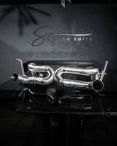 Stainless Steel Competition X Pipe Exhaust - Ferrari 488 - SSR Performance