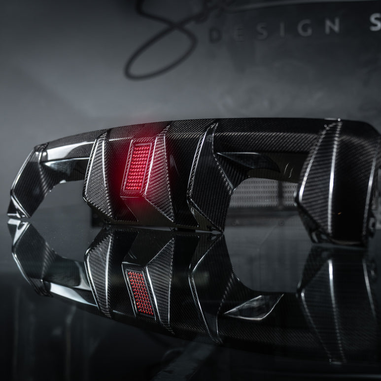 Carbon Fiber Rear Diffuser With Brake Lights - G80 M3 / G82 M4 - SSR Performance