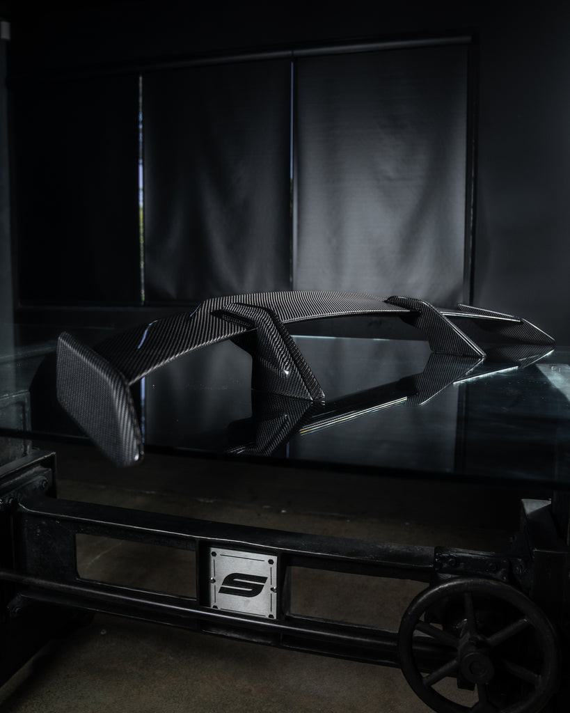 Carbon Fiber MP Style Swan Neck Rear Wing - G80 M3 / G82 M4 - SSR Performance