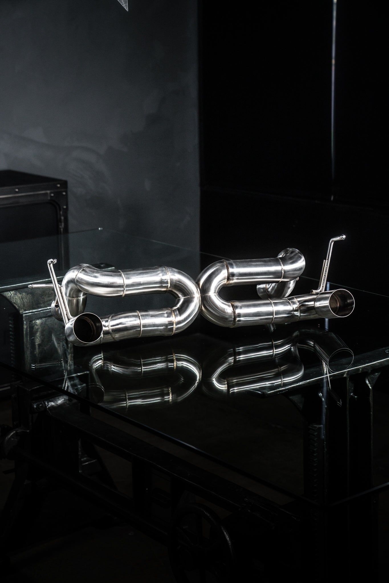 Stainless Steel Competition X Pipe Exhaust - Ferrari 488 - SSR Performance