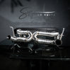 Stainless Steel Competition X Pipe Exhaust - Ferrari 488 - SSR Performance