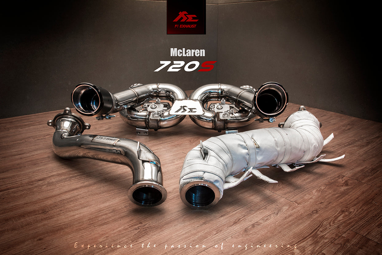 FI EXHAUST ULTRA HIGH FLOW HEAT PROTECTOR DOWNPIPE FOR MCLAREN 720S /765LT - SSR Performance