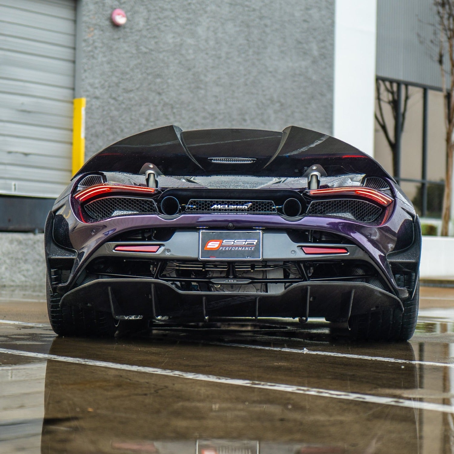 Red 720s Rear RYFT CARBON FIBER MCLAREN 720S - REAR BUMPER – SSR Performance