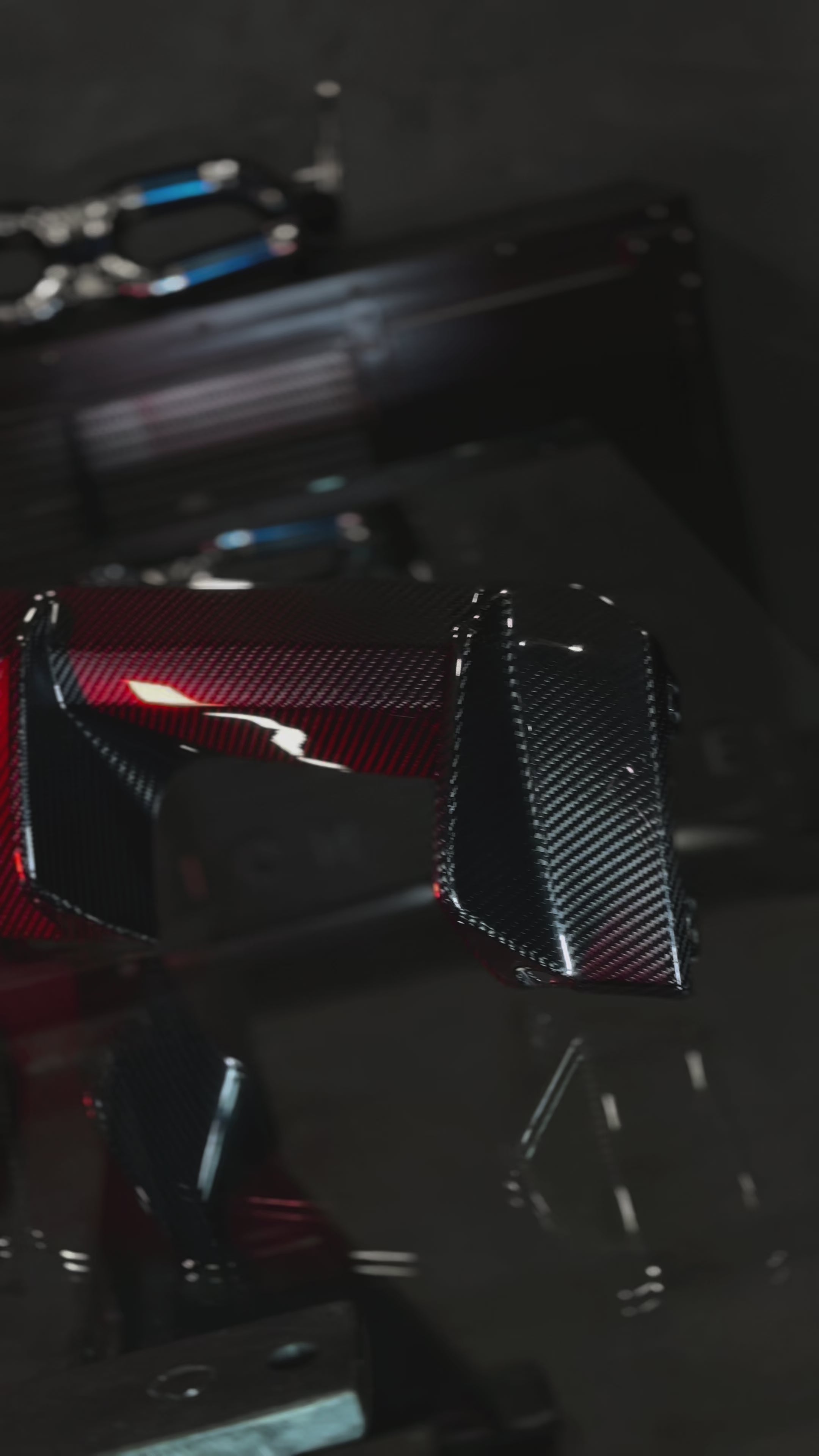 Carbon Fiber Rear Diffuser With Brake Lights - G80 M3 / G82 M4