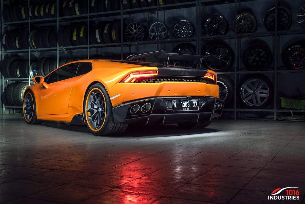 1016 Industries Lamborghini Huracan (LP610) / Rear Wing V1 (W/O Base) (Forged Carbon) - SSR Performance