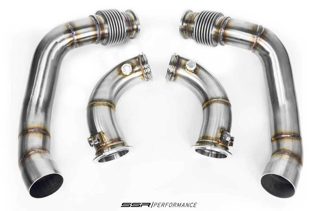 SSR Performance F90 M5 3" STAINLESS STEEL DOWNPIPES (2018+) - SSR Performance