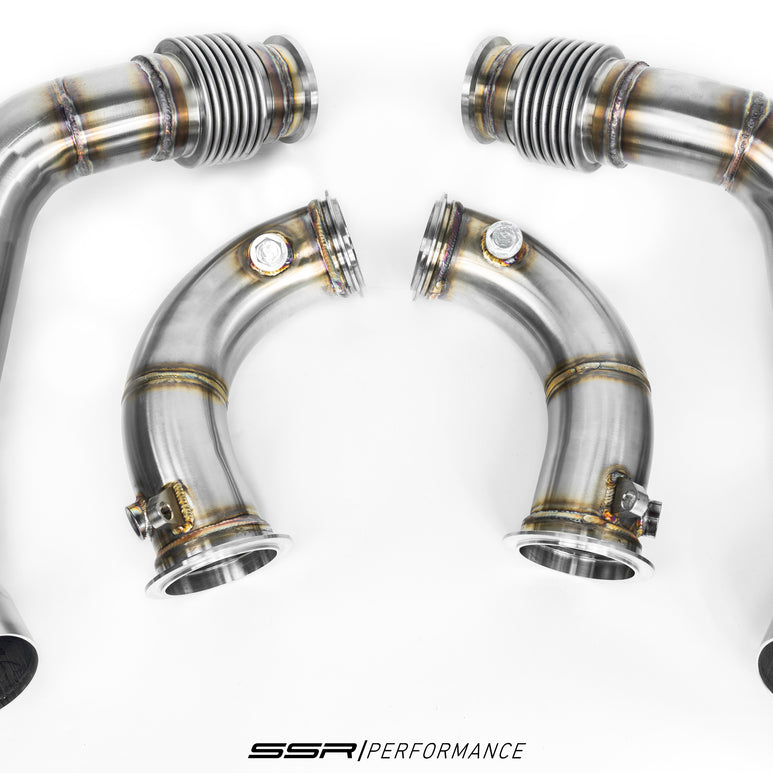 SSR Performance F90 M5 3" STAINLESS STEEL DOWNPIPES (2018+) - SSR Performance