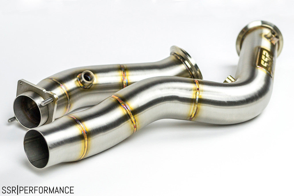 S55 3" Stainless Steel Downpipes for 2014+ BMW M3 / M4 / M2 Competition - SSR Performance